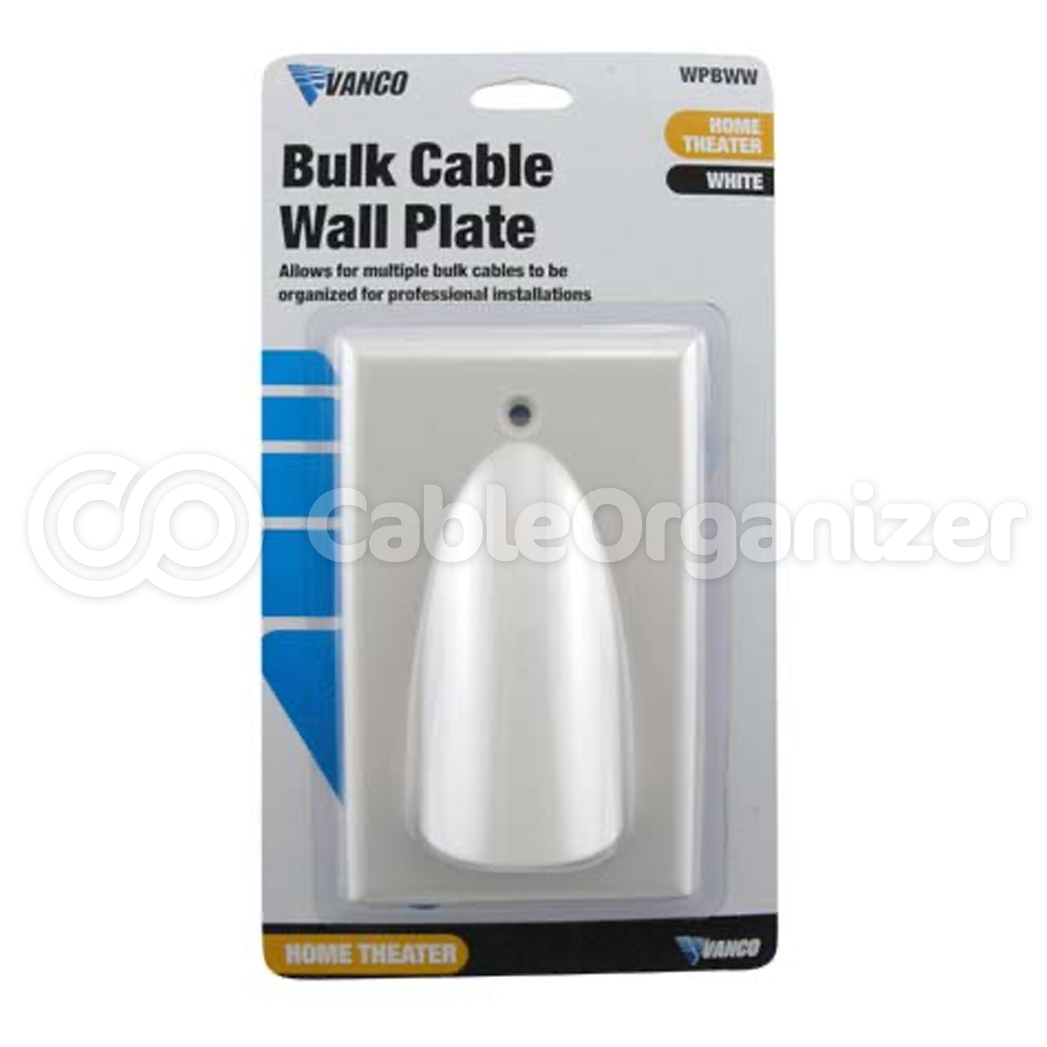 Vanco Flat Panel TV Bulk Cable Wall Plate
