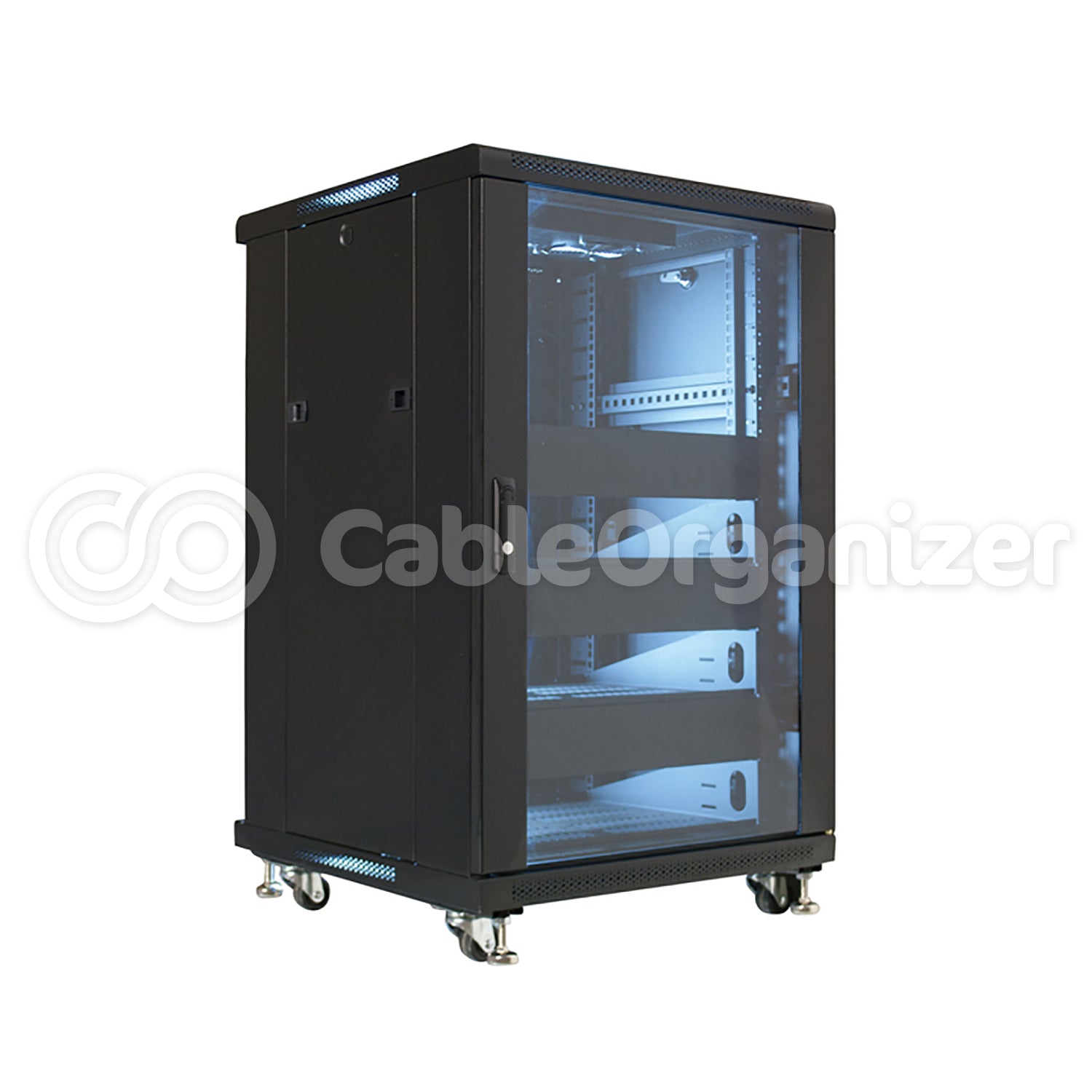 Video Mount Products Pre-loaded Floor Enclosures - Full Racks