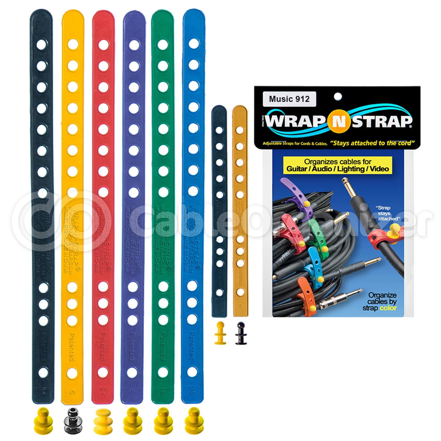Wrap N Strap® Rubber Strap Cord Organizers