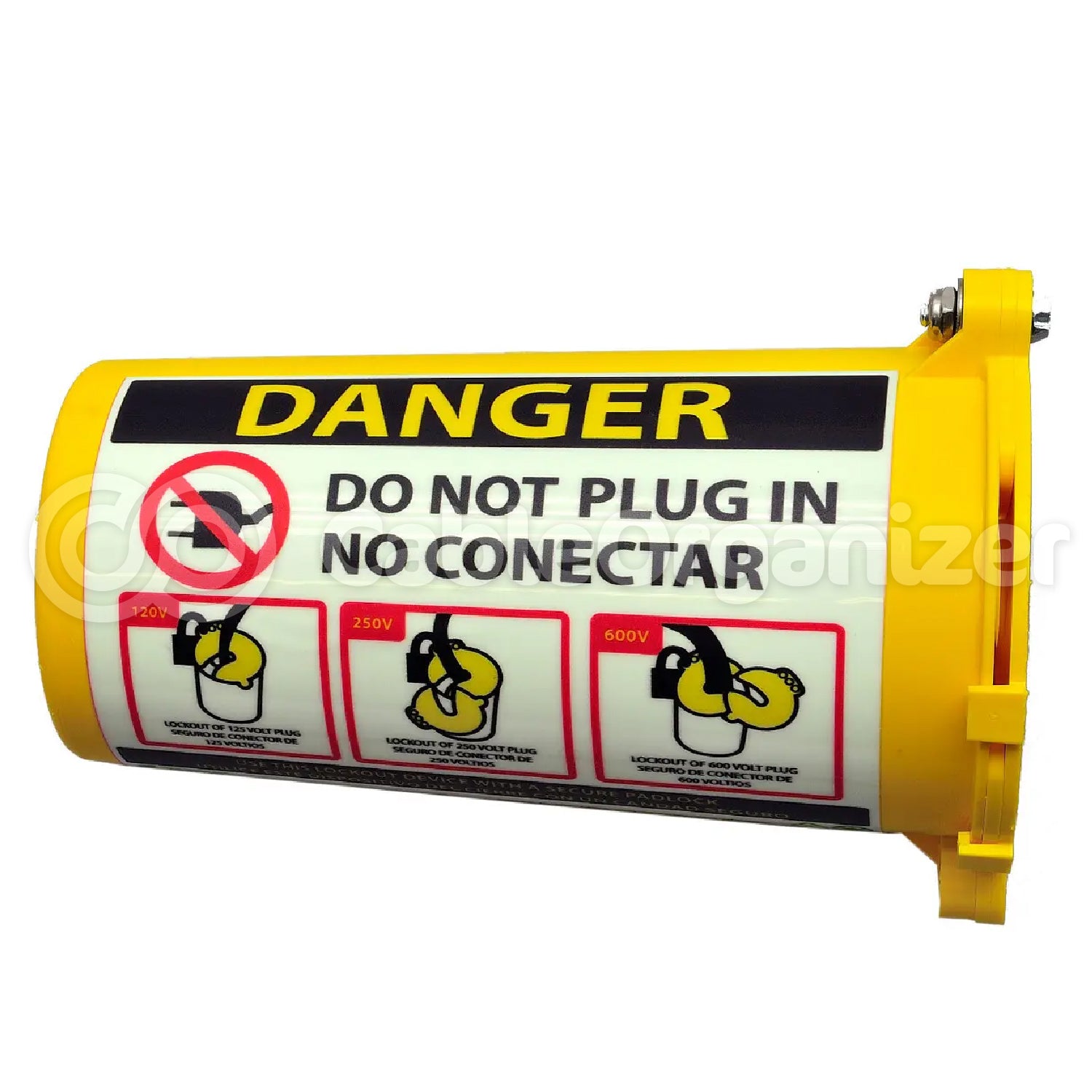 Lockout Tagout, Large Plug Lockout, Recycled Plastic – CableOrganizer